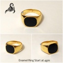 Enamel Plain Ring