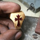 Stone With Christian Ring