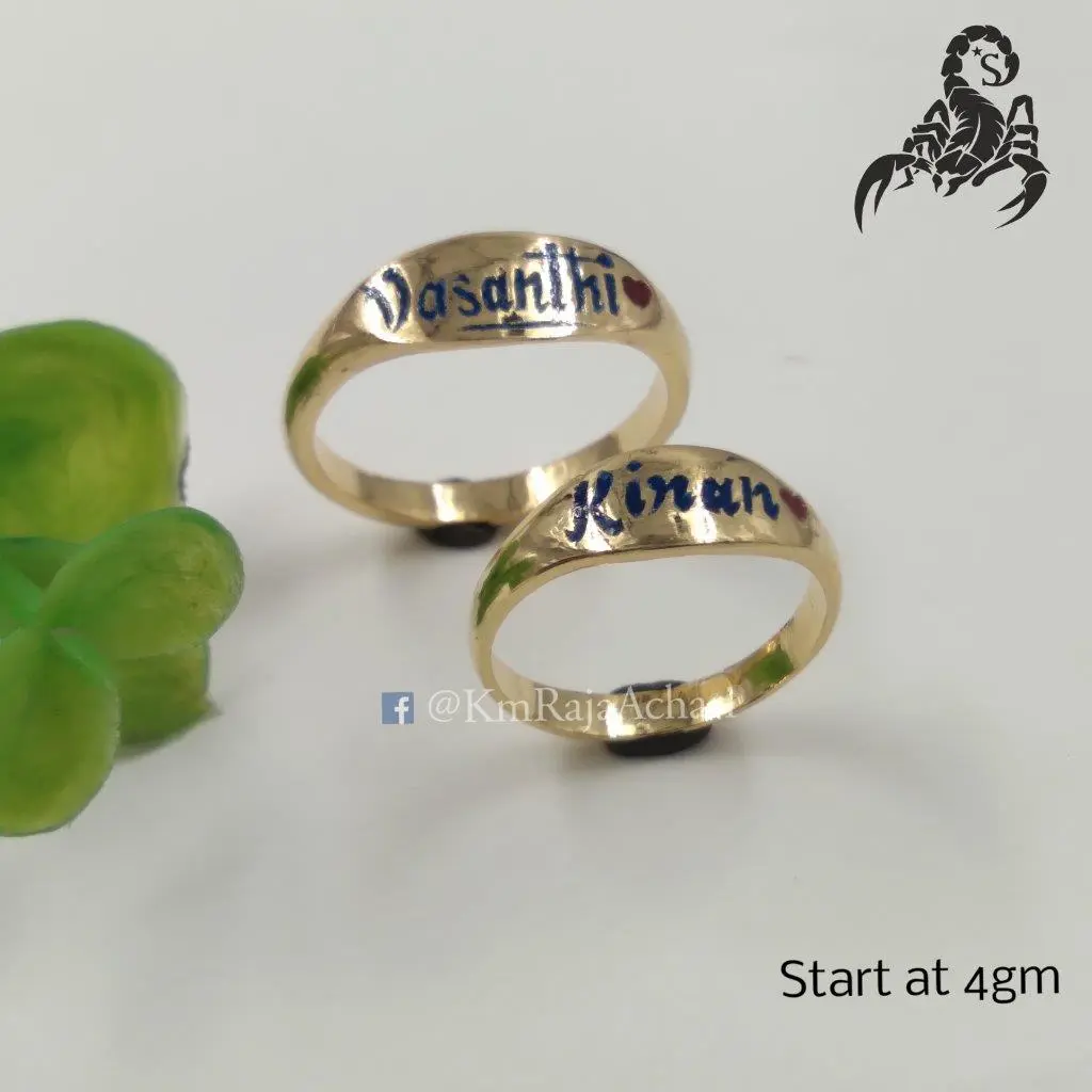 Enamel Couple Ring