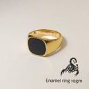 Enamel Plain Ring
