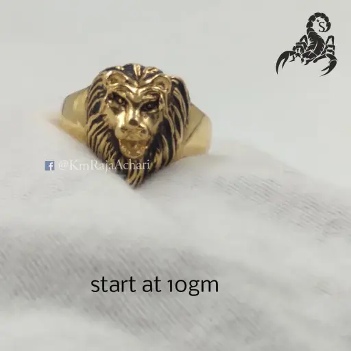 Lion Face Ring