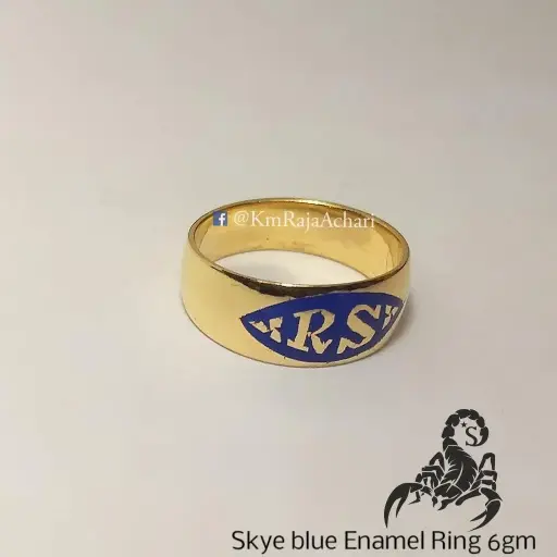 Eye Shape Enamel Ring