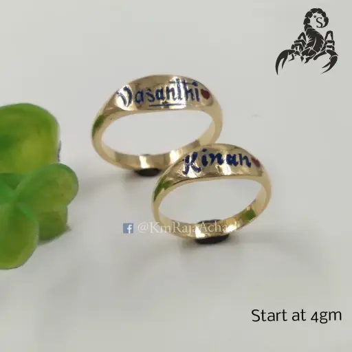 Enamel Couple Ring